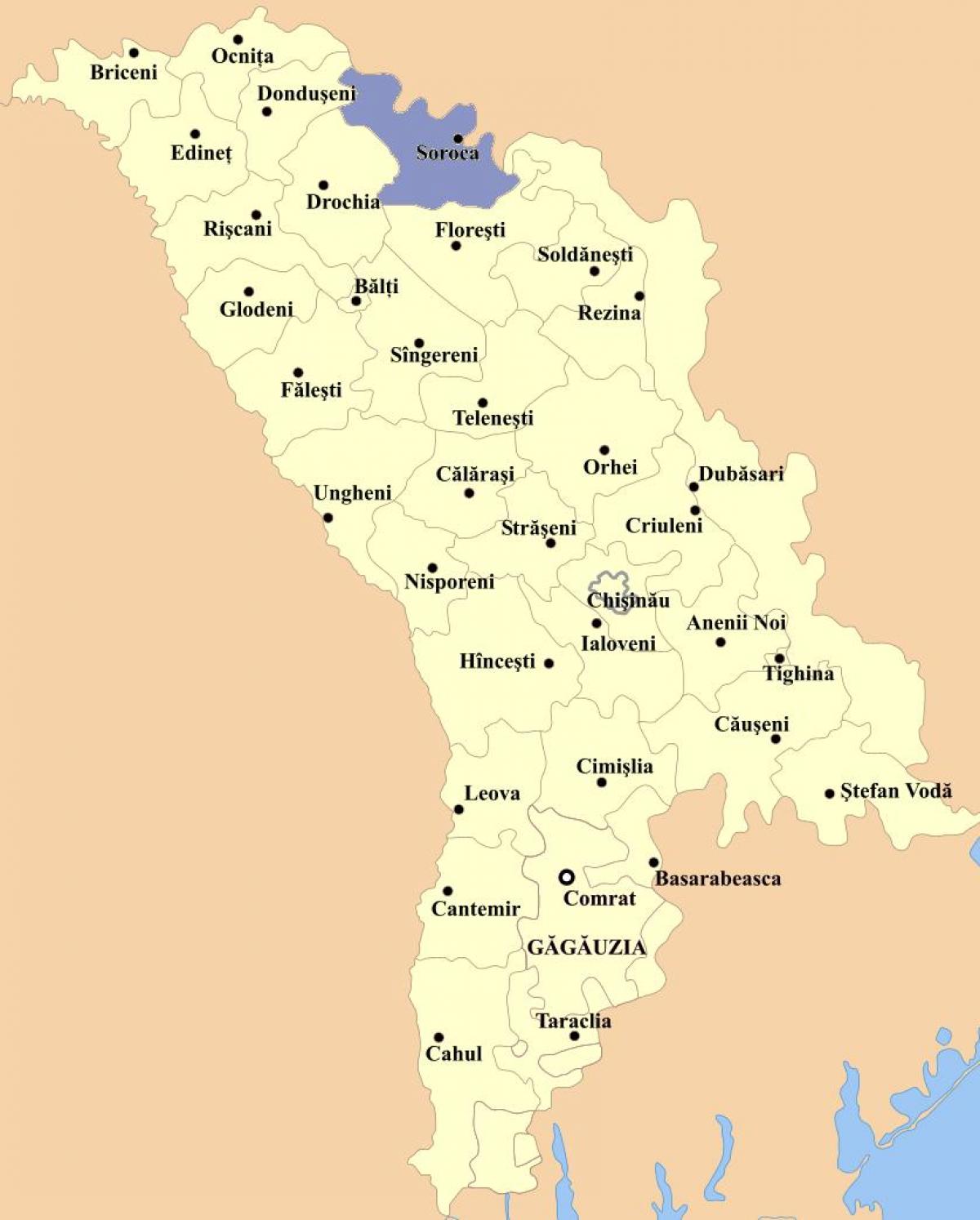 Mapa ng cahul Moldova