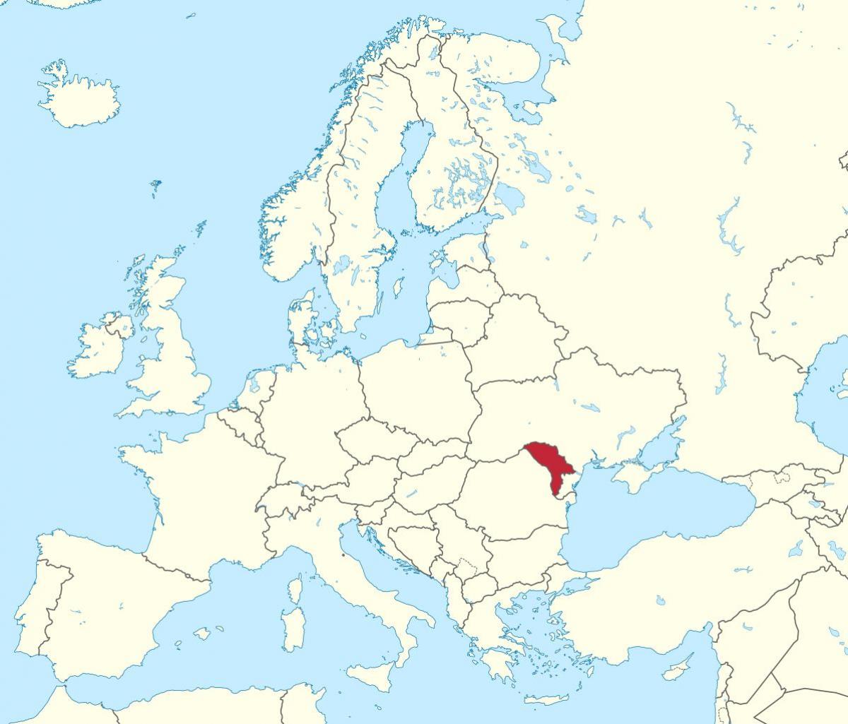 Mapa ng Moldova europa